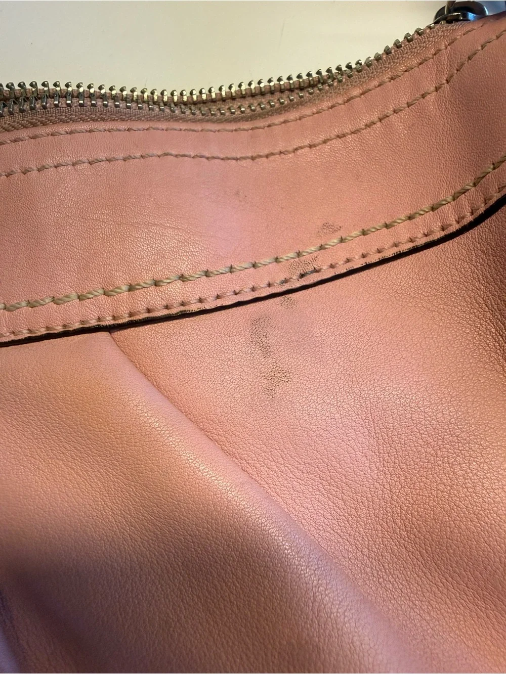 Vintage Coach Soho Blush Pink Smooth Leather Shoulder Bag Purse F13730